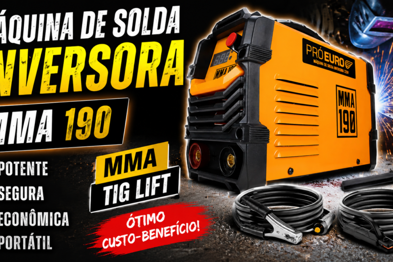 Máquina de Solda Inversora 190 Pró Euro é Boa? Review Completo, Prós, Contras e Vale a Pena Comprar?