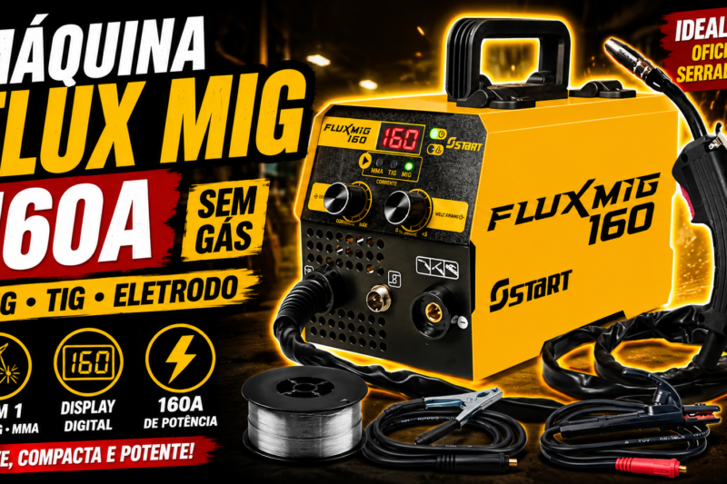 Maquina Flux Mig 160a Mig Tig E Eletrodo Multi 160a Sem Gas