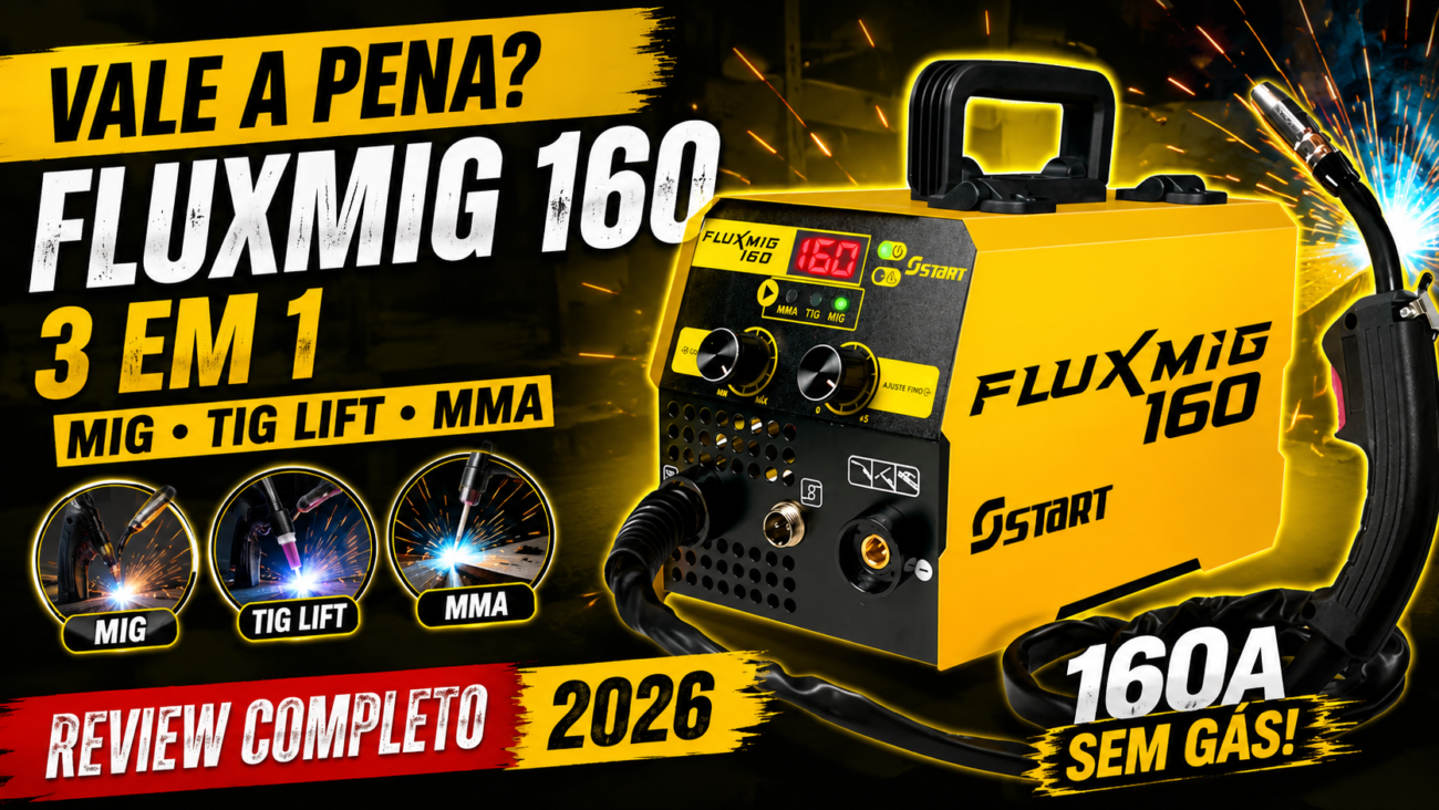 Máquina Inversora de Solda Multiprocessos 160A Digital