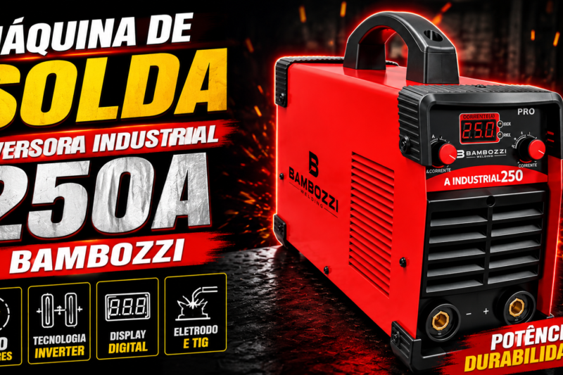 Máquina de Solda Inversora Industrial 250A Bambozzi